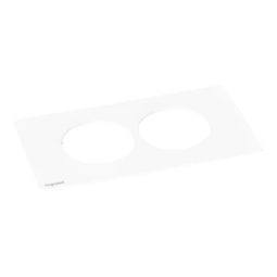 DISQ'IN Plaque de finition 2 postes blanc