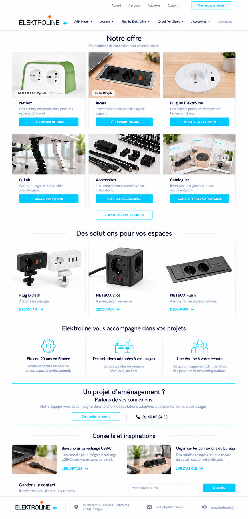 Plug 80-20W blanc encastrable